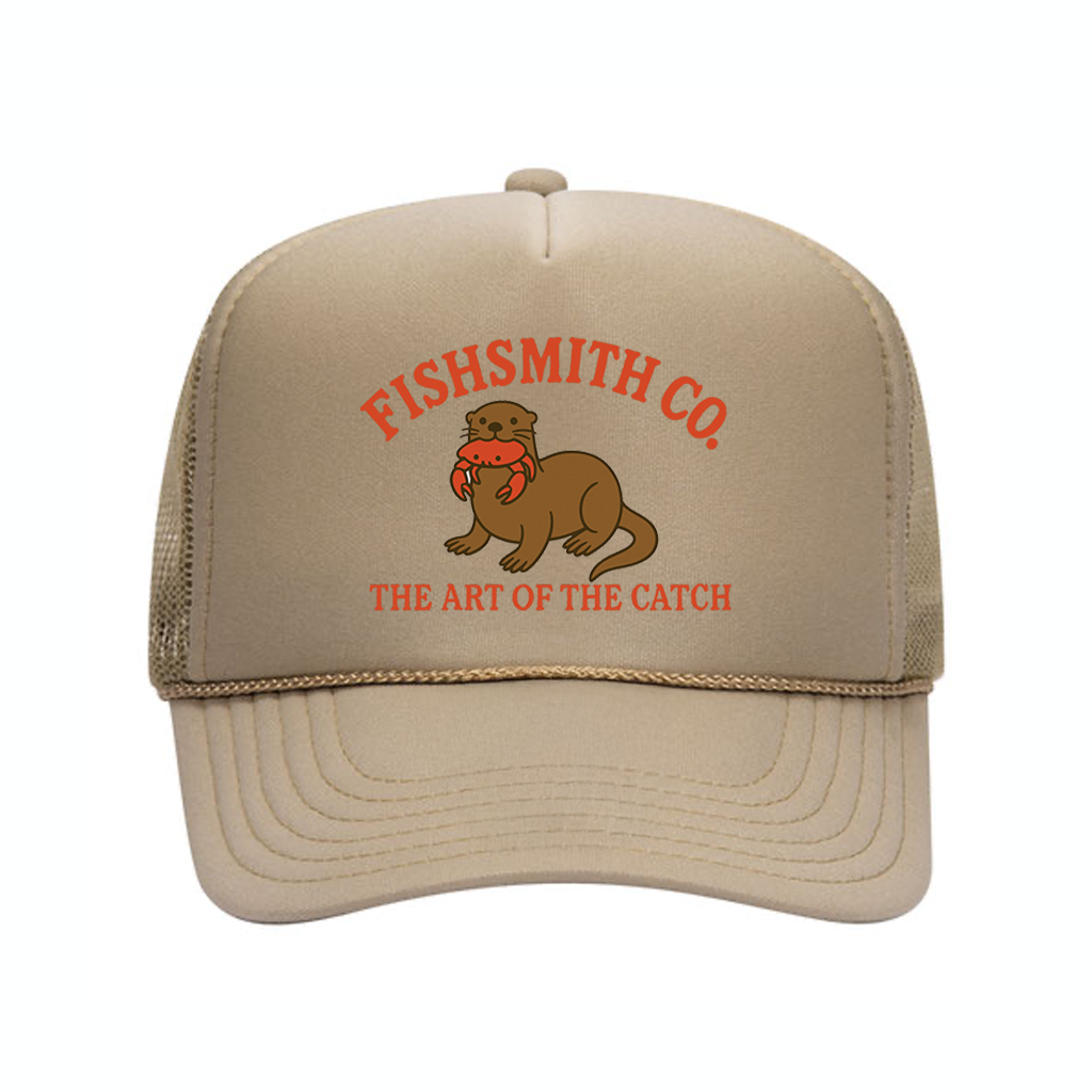 Fish Smith Tan Otter Trucker Hat