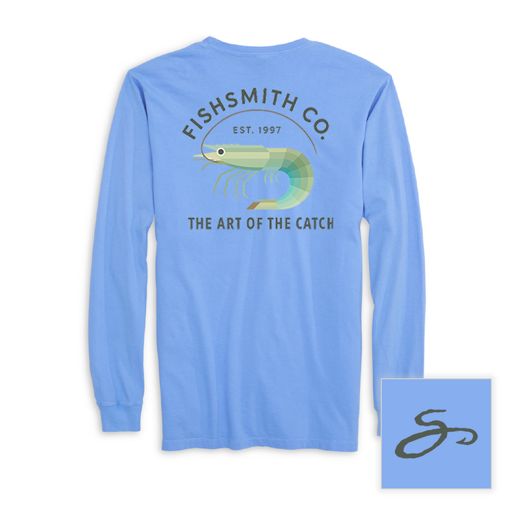 Art Deco Shrimp Classic Long Sleeve Tee