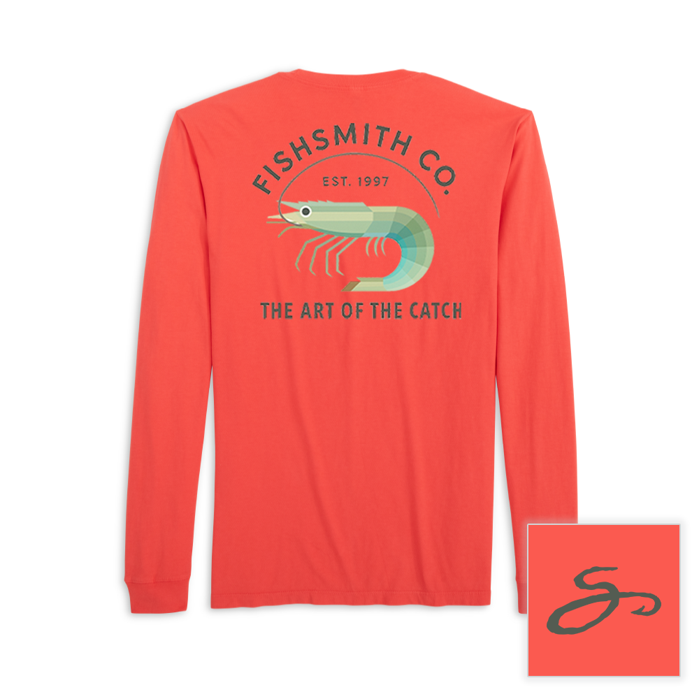 Art Deco Shrimp Classic Long Sleeve Tee
